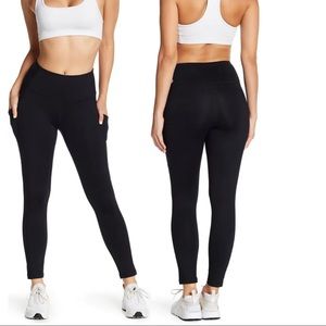 NWT solid black leggings with side pockets